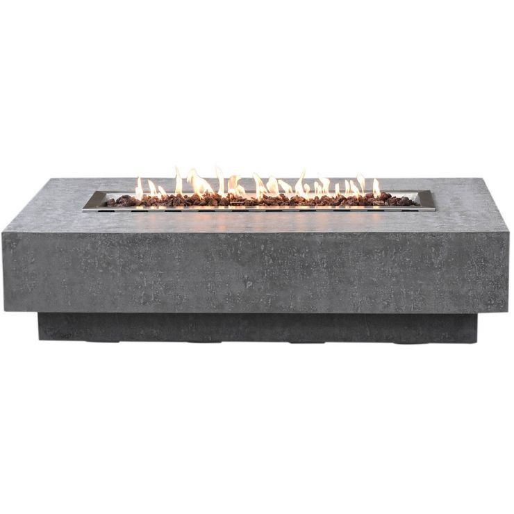 Hampton 56" Outdoor Fire Pit Propane Table Backyard Patio Heater - Elementi | Target