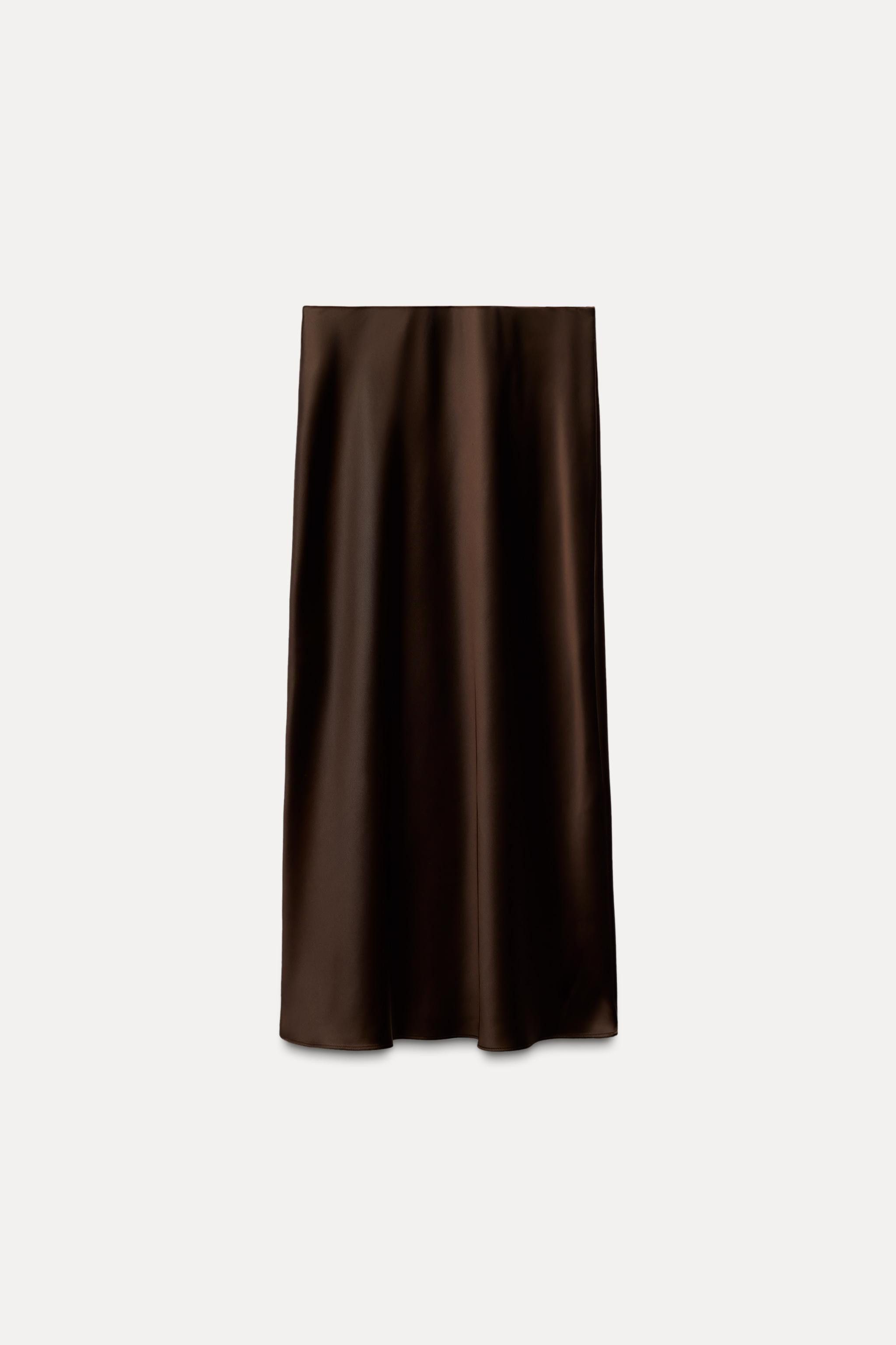 SATIN MIDI SKIRT | Zara UK