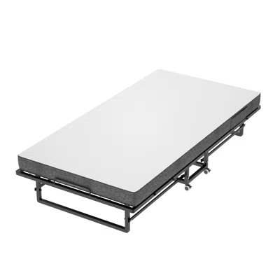 Folding Bed With Mattress,Portable Rollaway Guest Bed For Adults | Wayfair North America