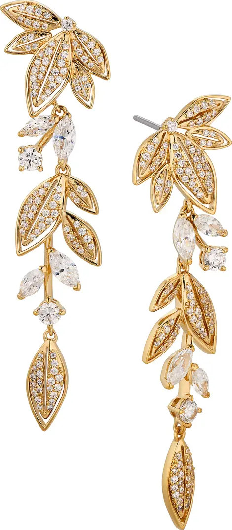 Midsommer Leaf Linear Drop Earrings | Nordstrom