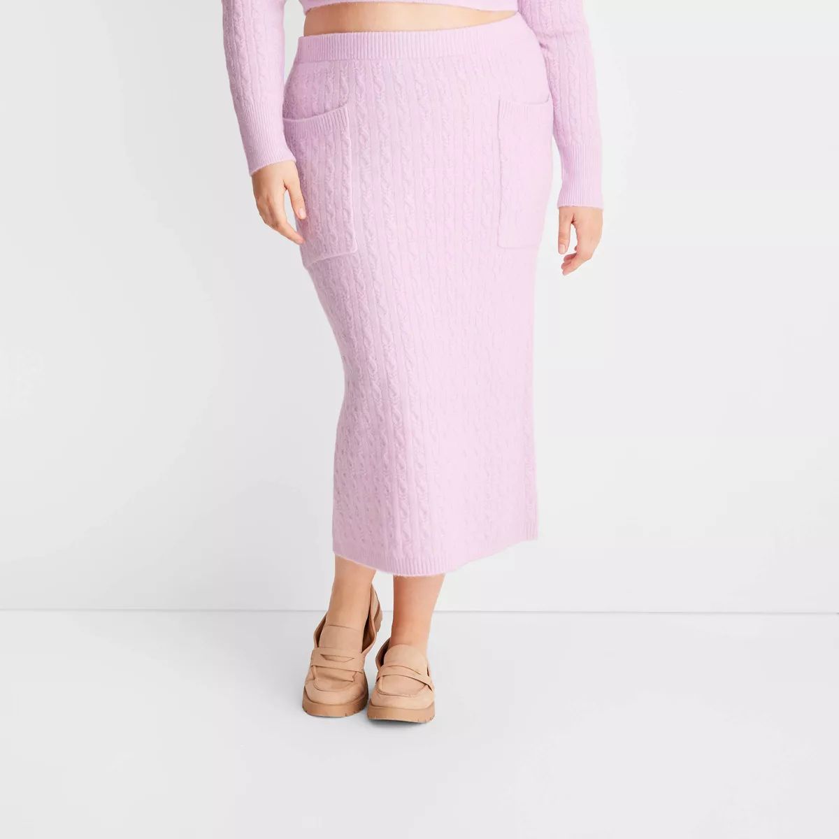 Women's High-Rise Midi Sweater Skirt - Future Collective™ with Reese Blutstein | Target