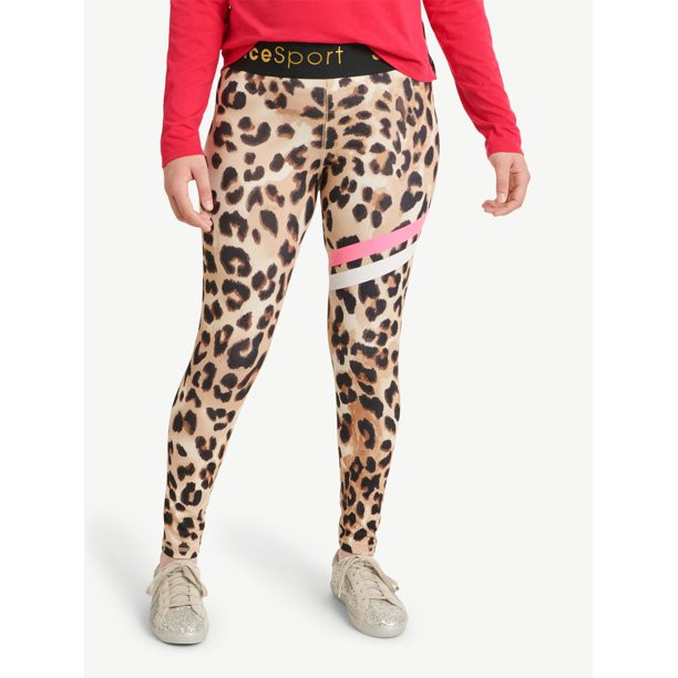 Justice Girls J-Sport Leg Stripe Leggings, Sizes XS-XLP - Walmart.com | Walmart (US)