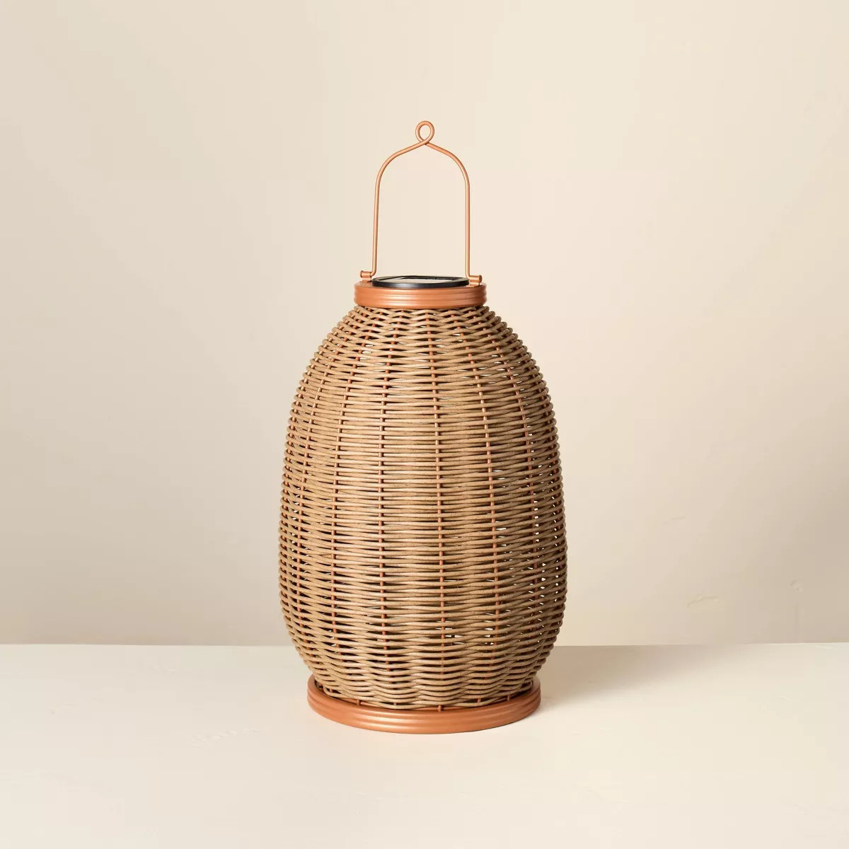 Rattan Solar Outdoor Patio Lantern - Hearth & Hand™ with Magnolia | Target