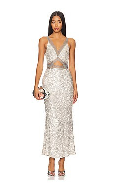 Never Fully Dressed Mimi Dress in Silver from Revolve.com | Revolve Clothing (Global)