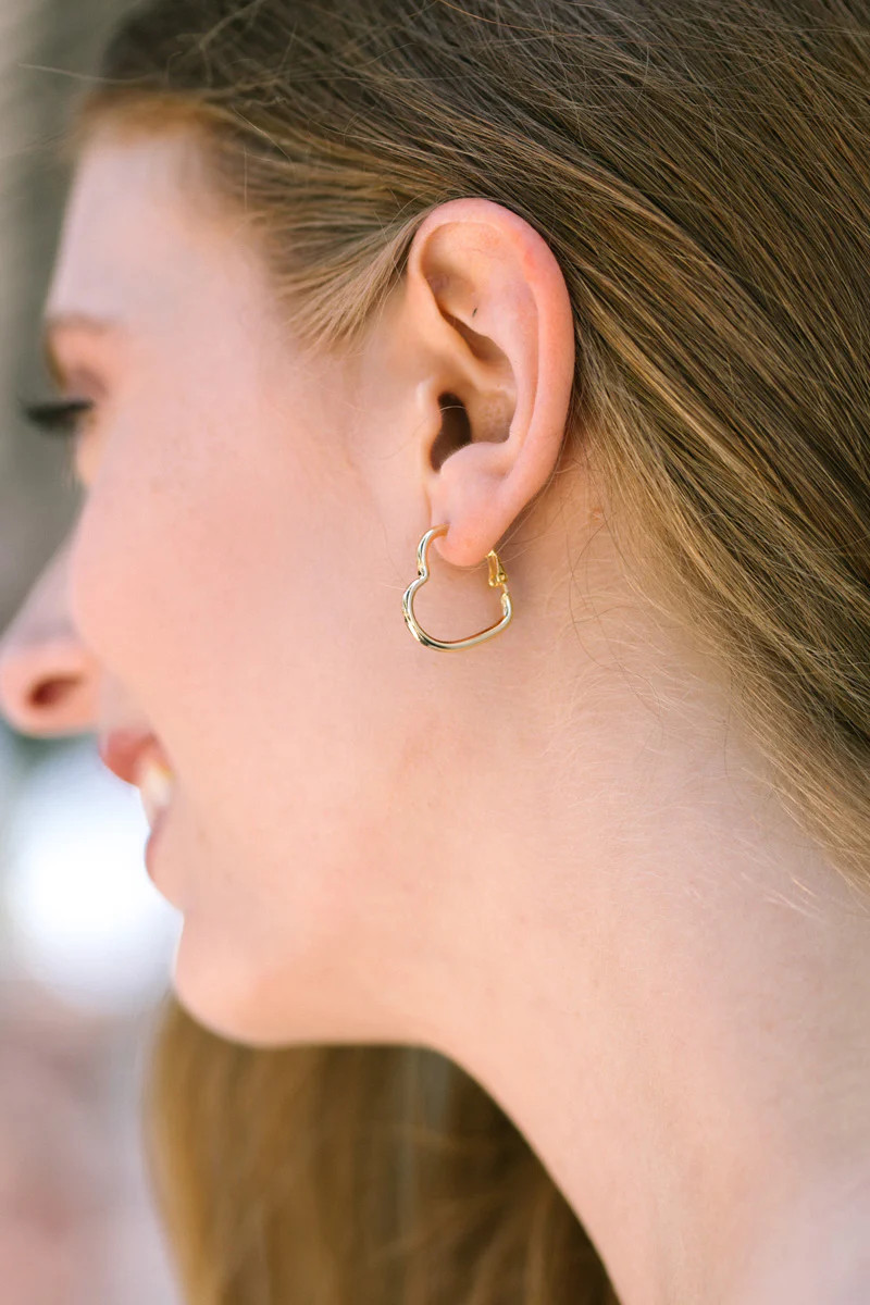 Nina Heart Earrings | Morning Lavender