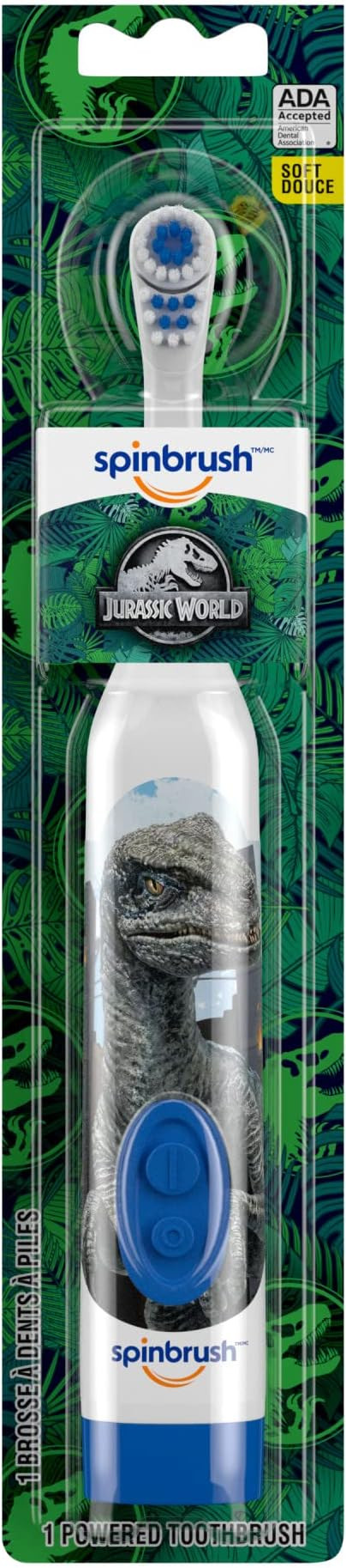 Spinbrush Jurassic World Kid’s Electric Battery Toothbrush, Soft, 1 ct | Amazon (US)