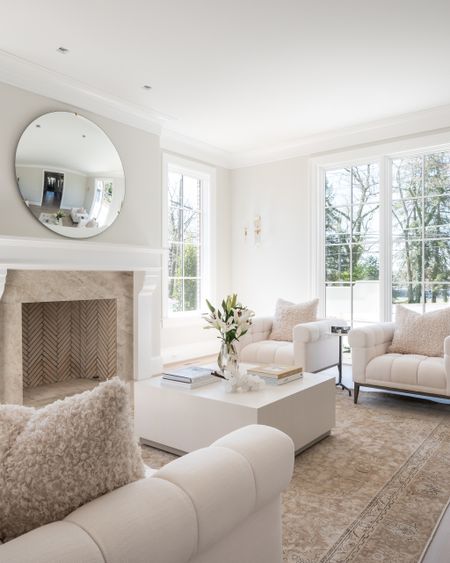 Timeless elegance in this light filled living room! Living room decor living room furniture. 