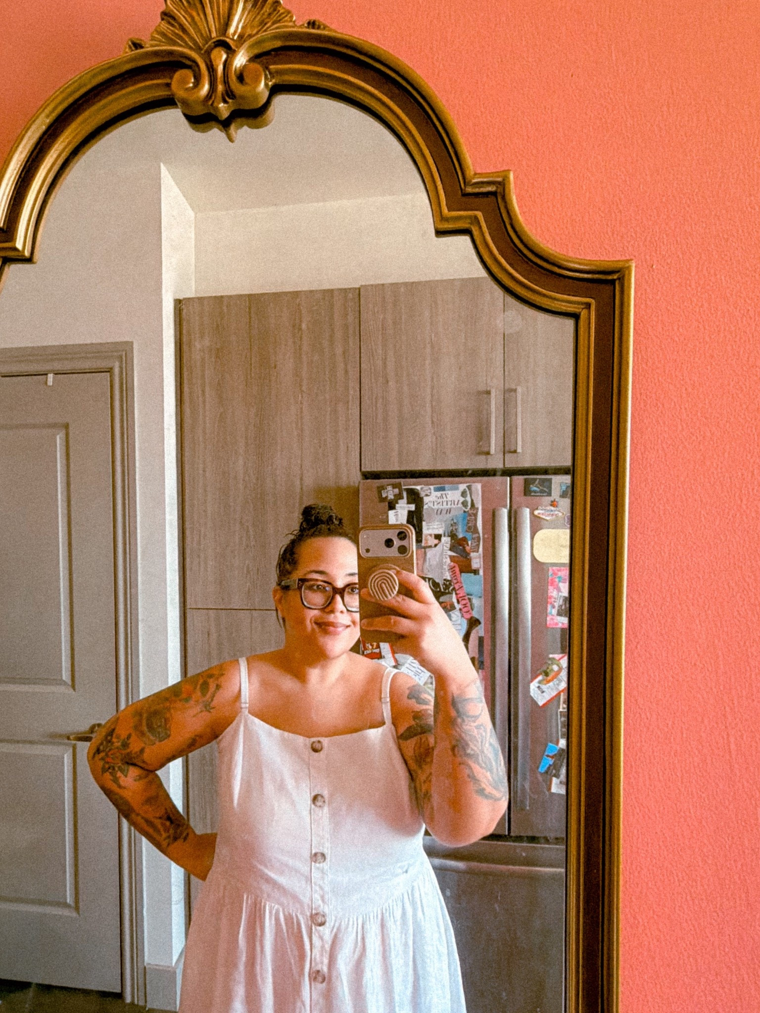 Lately I’ve been really into decorative mirrors, especially the kind that make a statement on their own. Sometimes you truly don’t need a whole gallery wall or a bunch of art. One beautiful mirror can completely finish a space.

I love how a good decorative mirror adds light, depth, and texture without feeling busy. It makes the room look bigger and brighter, and it still feels clean and intentional. Whether it’s above a console, in a bedroom, or even in a hallway, it just pulls everything together.

It’s one of those pieces that feels simple but impactful. If a wall feels like it’s missing something, sometimes all it needs is the right mirror.

#LTKHome #LTKgrwm #LTKSaleAlert