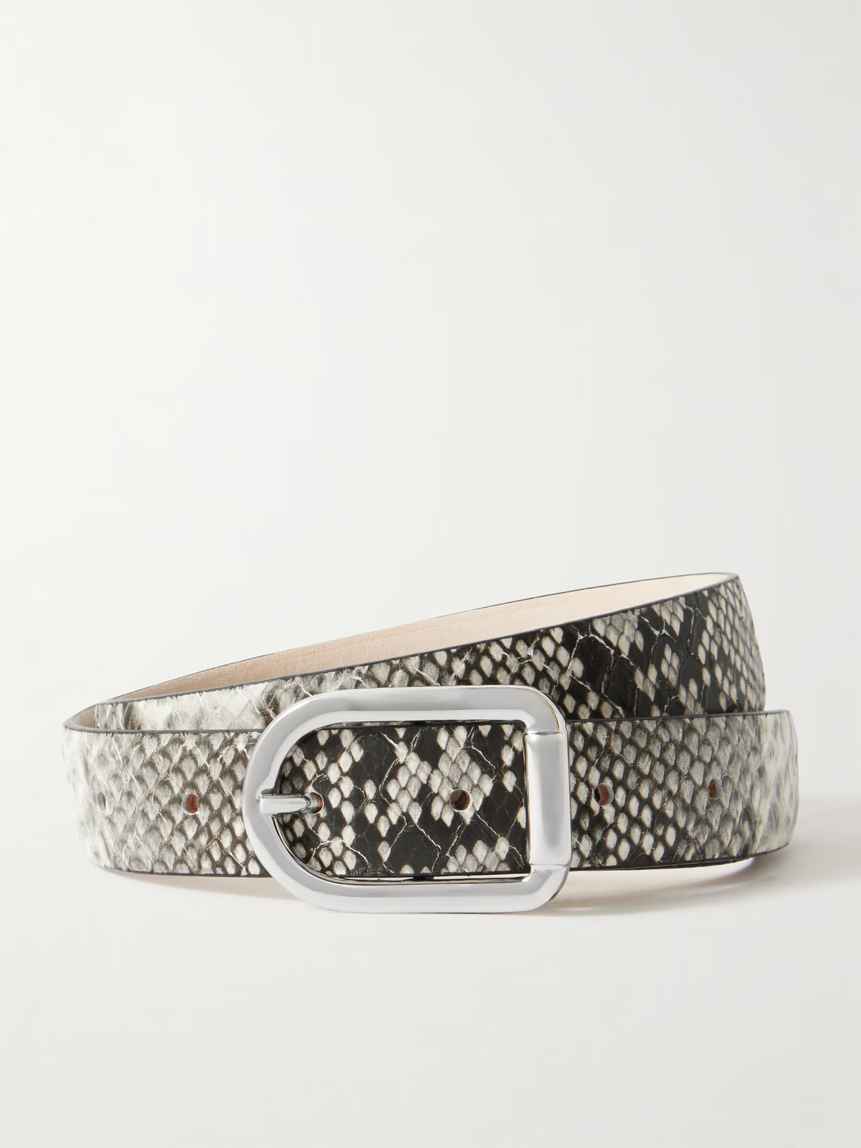 Déhanche - Snake-effect Leather Belt - Snake print - medium | NET-A-PORTER APAC