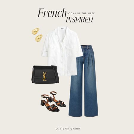 French Inspired 
Trouser Denim 
White Blouse 
Sandals 

#LTKOver40 #LTKStyleTip #LTKSeasonal