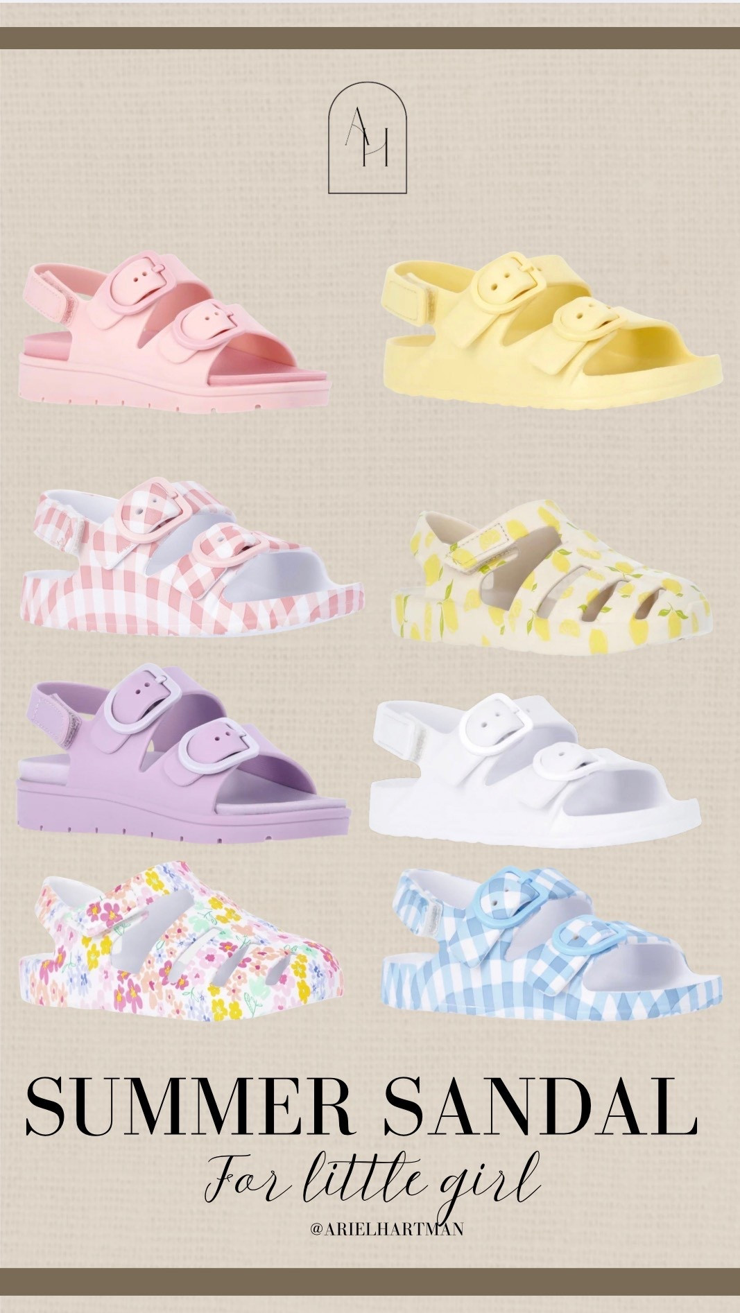 The cutest little girl sandals under $13! 

#LTKSwim #LTKSeasonal #LTKKids