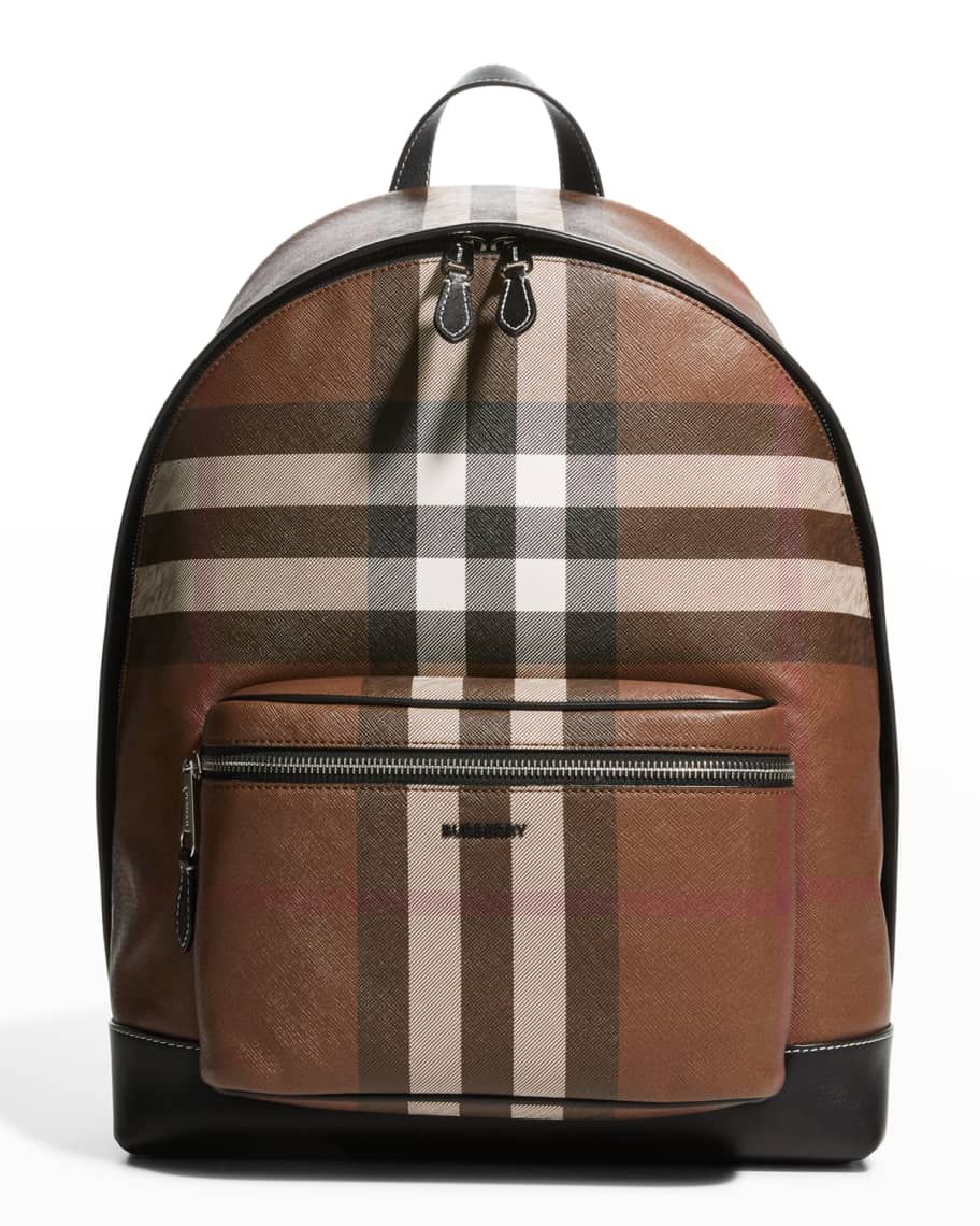 Burberry Men's Jet Check Backpack | Neiman Marcus