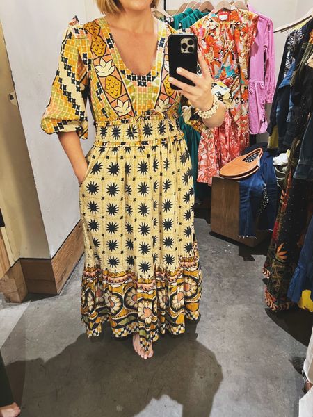 Fun Spring Find from Anthro: love this playful Farm Rio dress. Perfect for beach, girls trip, dinner, lunch, or day concert or event! Runs tts. 

Spring Maxi dress
Outfitoftheday
Mexico dress


#LTKstyletip #LTKFind #LTKSeasonal