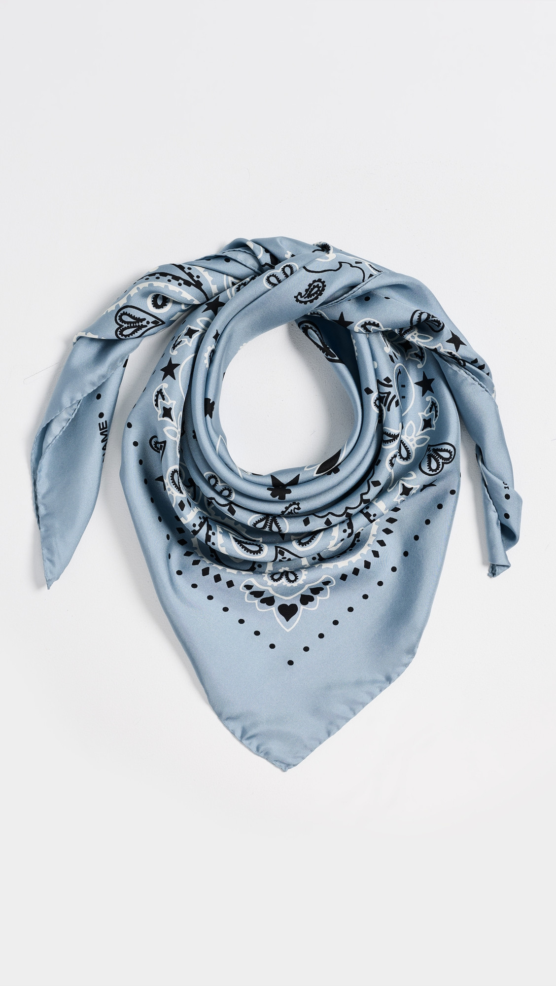 Call It By Your Name Silk Bandana Large Chambray One Size | Shopbop