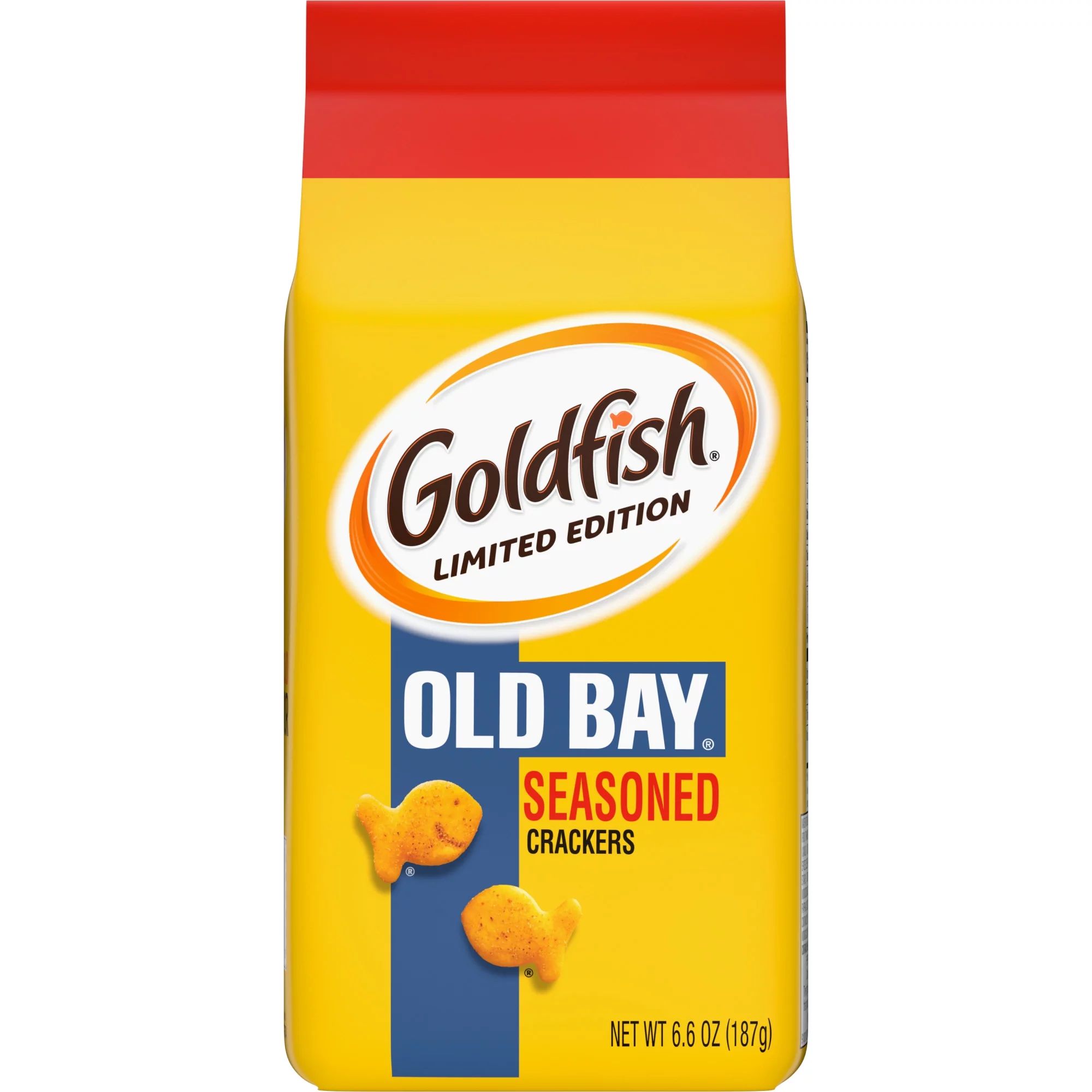 Goldfish Crackers, Limited Edition Old Bay Seasoned Snack Crackers, 6.6 oz. bag | Walmart (US)