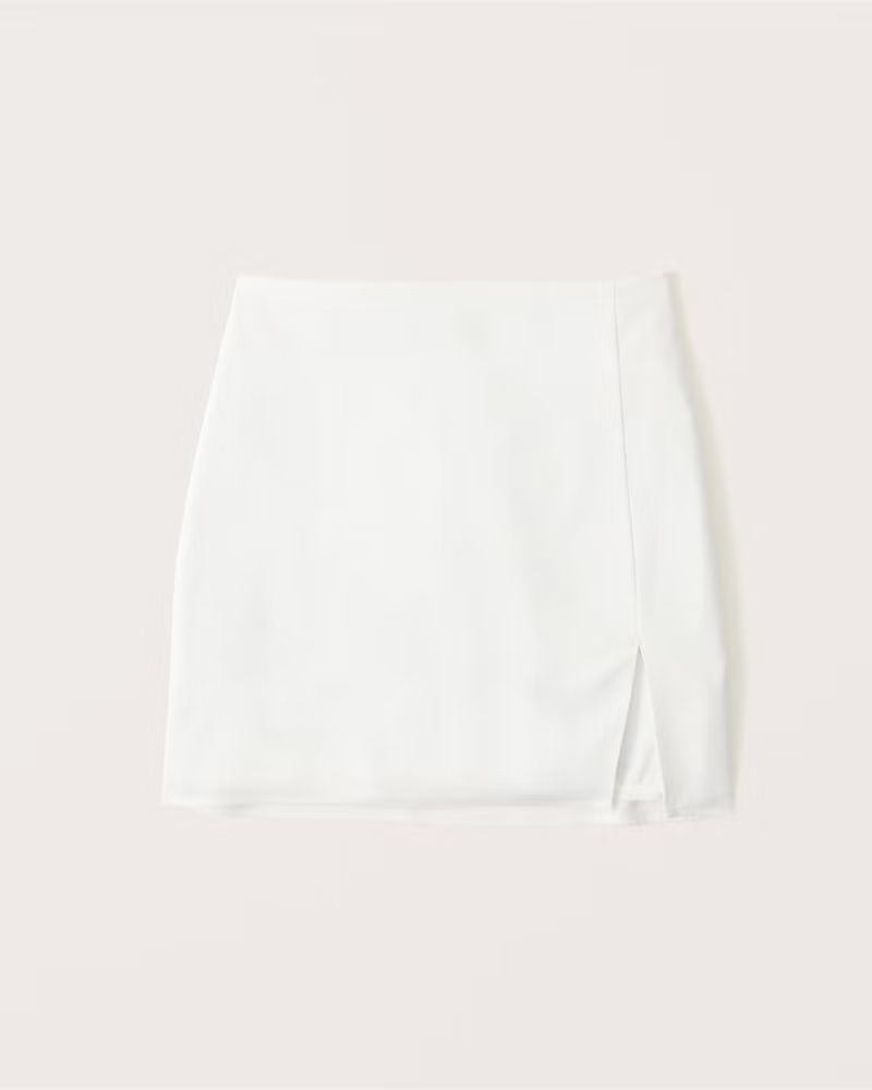 Women's Clean High-Slit Mini Skirt | Women's Bottoms | Abercrombie.com | Abercrombie & Fitch (US)