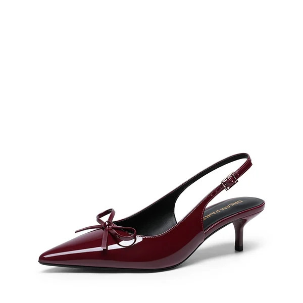 Women\u2019s Kitten Heel Slingbacks | Dream Pairs