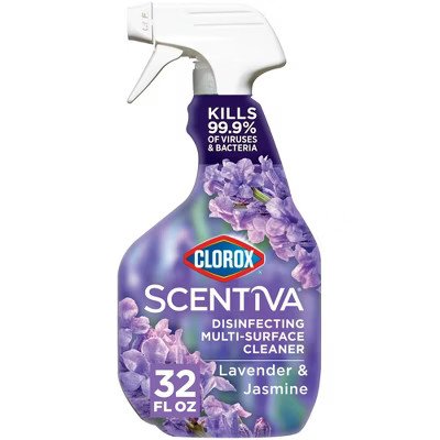 Clorox Scentiva Lavender & Jasmine Multi-Surface Cleaner Spray Bottle Bleach Free - 32 fl oz | Target