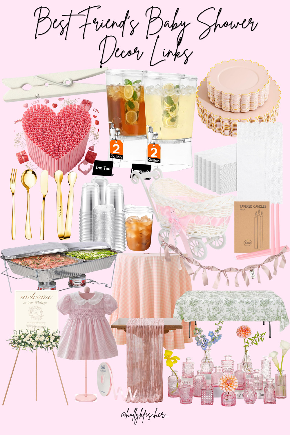 All the decor I used for my best friends baby shower! 

baby shower - baby girl - shower - pink - pregnant - decor - party - mom life - 2 under 2  

 #LTKmomlife #LTKBaby