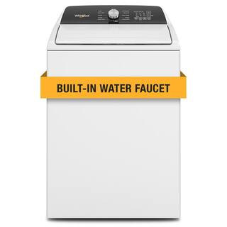Whirlpool 4.6 cu. ft. White Top Load Impeller Washer with Built-In Faucet WTW5010LW - The Home De... | The Home Depot