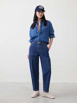 Barrel High-Rise Utility Jean | Banana Republic Factory | Banana Republic Factory