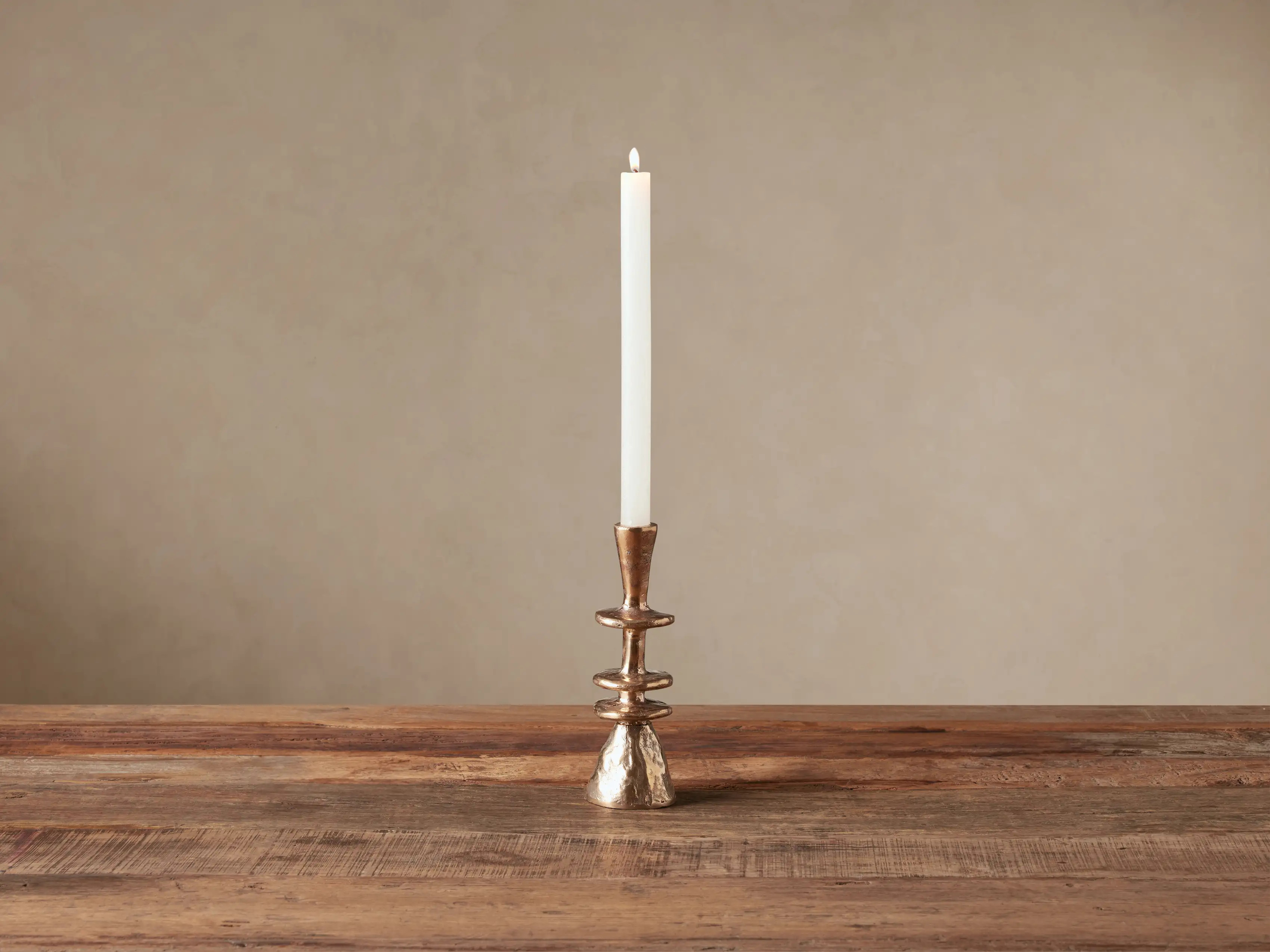 Lotus Ringed Taper Holder | Arhaus
