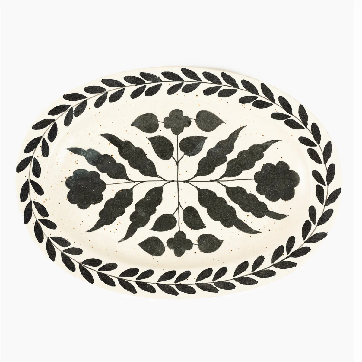 Sofia Hand-Painted Stoneware Platter | Stoffer Home