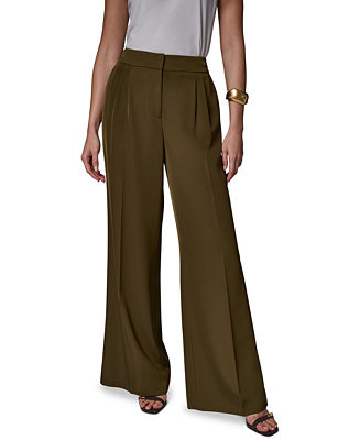 Women's Mid-Rise Wide-Leg Pants | Macy's