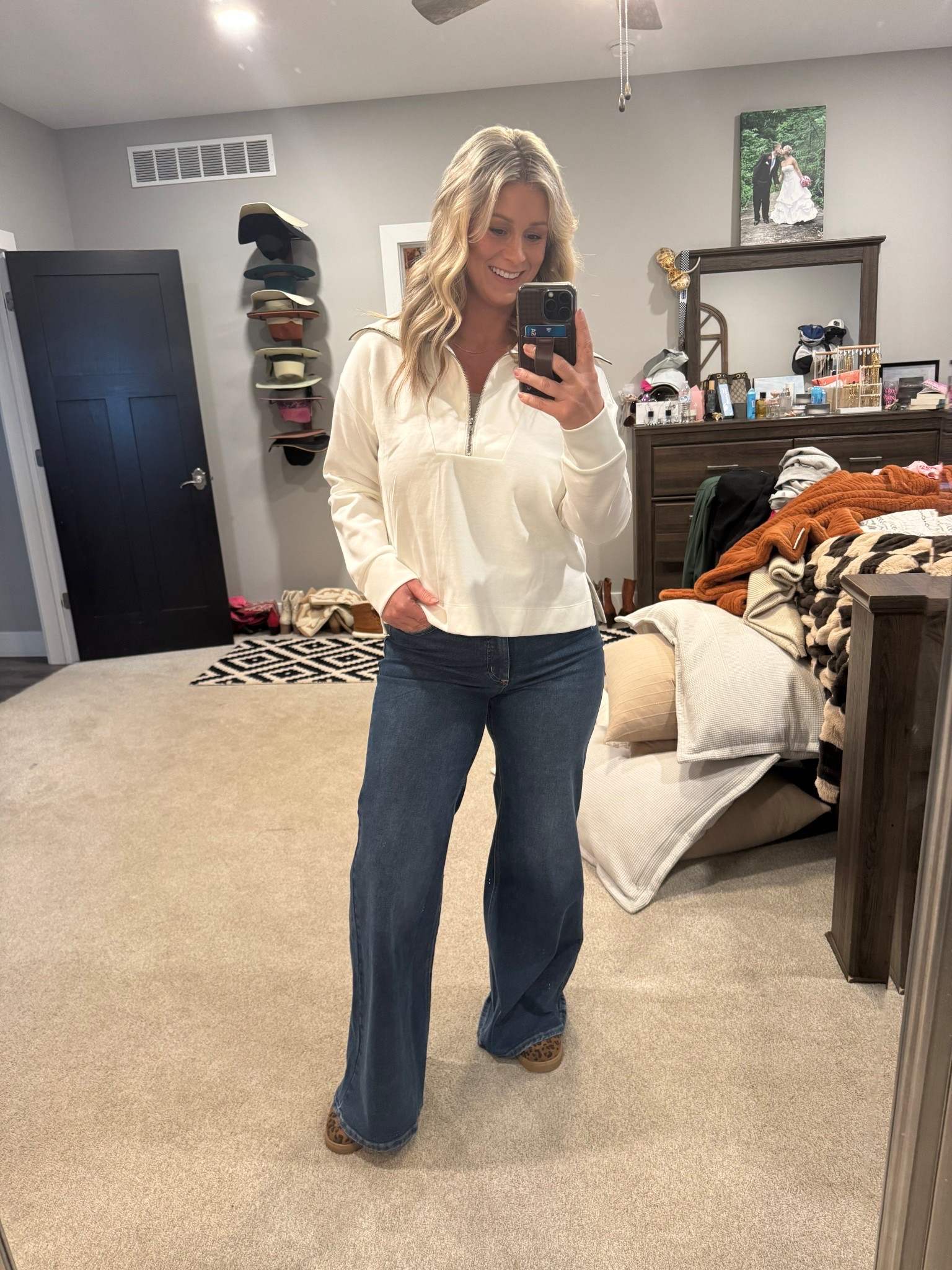 Easy & flawless everyday mom look! Absolutely in love with the quality of this top from @walmart 
Wearing a large in the top and 12 in the jeans!

#LTKMidsize #LTKootd
