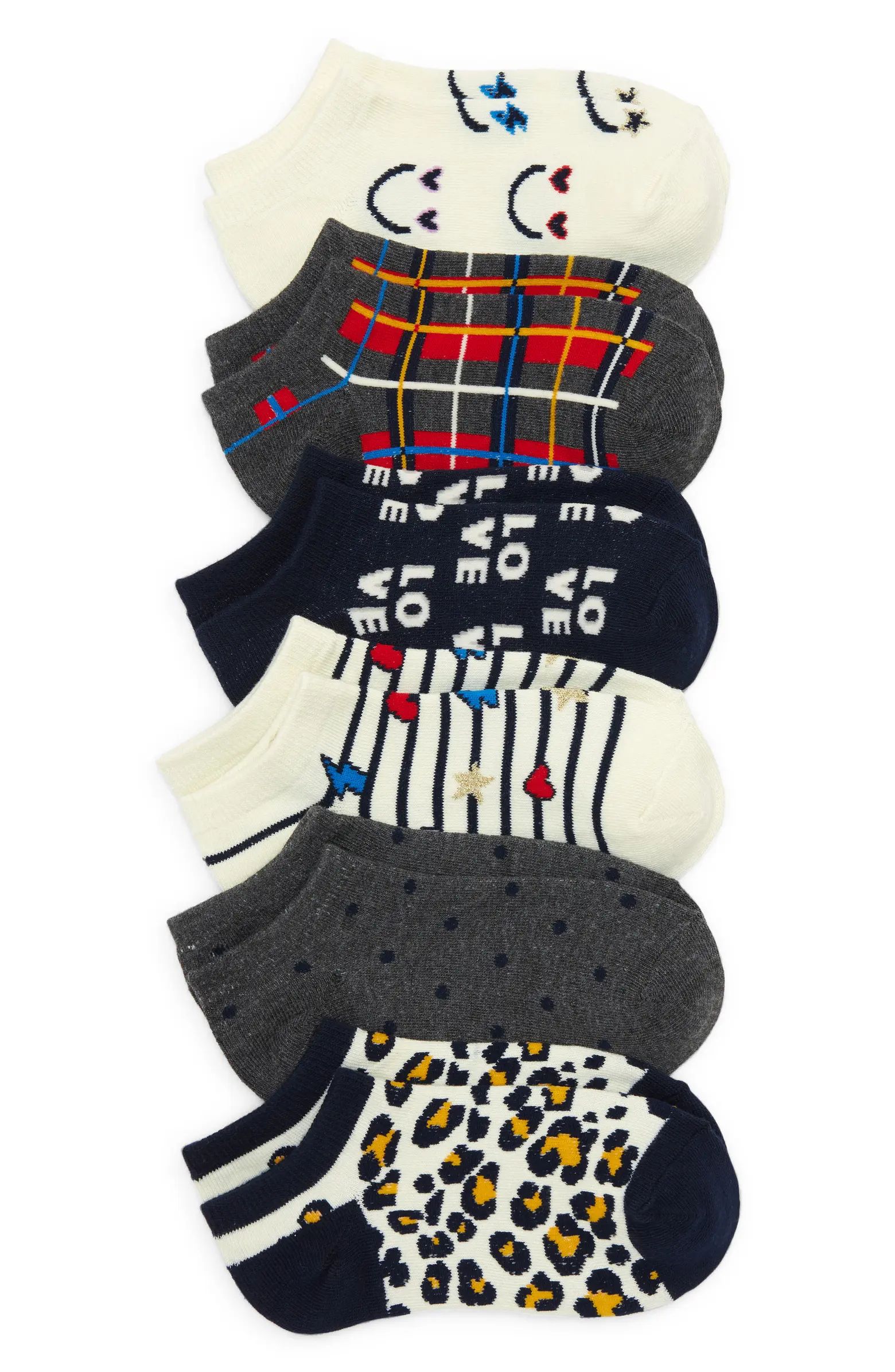 Kids' Assorted 6-Pack Low Cut Socks | Nordstrom