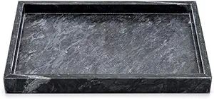 Noble Natural Marble Tray for Desktop/Kitchen/Vanity/Bathroom, Stone Organizer Tray for Coffee Ta... | Amazon (US)