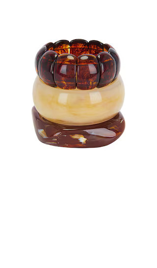 8 Other Reasons Bangle Bracelet Set Of 3 in Brown,Ivory. | Revolve Clothing (Global)