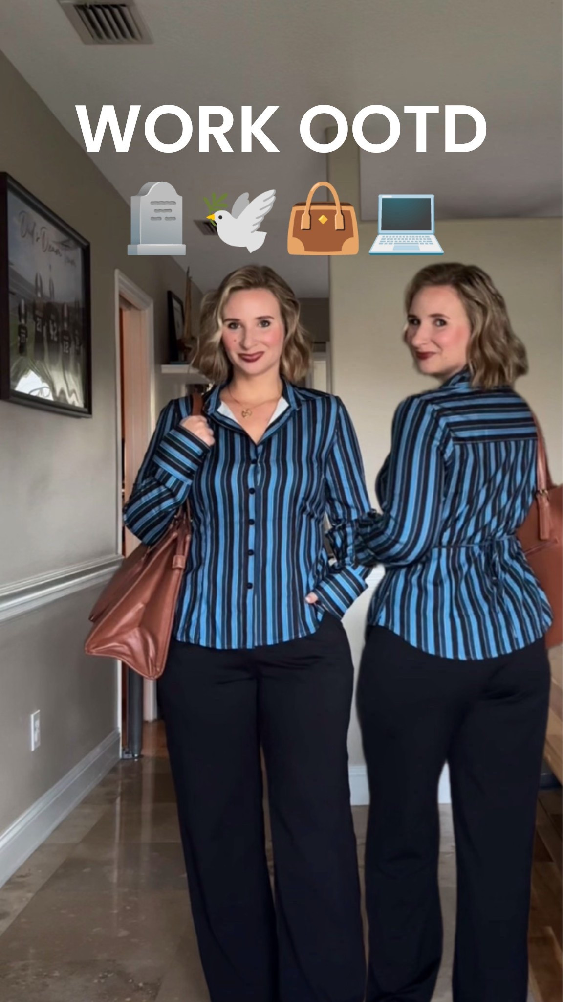 Work ootd at the funeral home 💻👜🕊️🪦 everything’s from Amazon!

I’m 5’2 about 150lbs holding onto some extra weight after having 3 babies and these pants are perfect for heading back to work! Stretchy, pull on, comfy and professional. I’m wearing a M petite. I also love the way this top ties in the back! Wearing a M.

#LTKootd #LTKPetite #LTKWorkwear