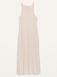 Fitted Rib-Knit Midi Cami Dress for Women | Old Navy (US)