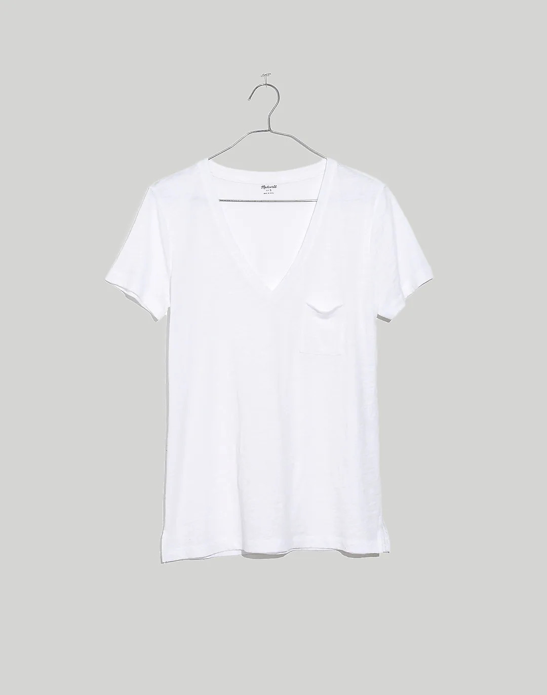 Whisper Cotton V-Neck Pocket Tee | Madewell