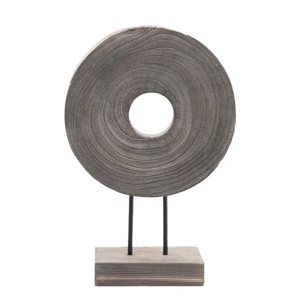 Wood Disc Table Top Deco Sculpture | Wayfair North America