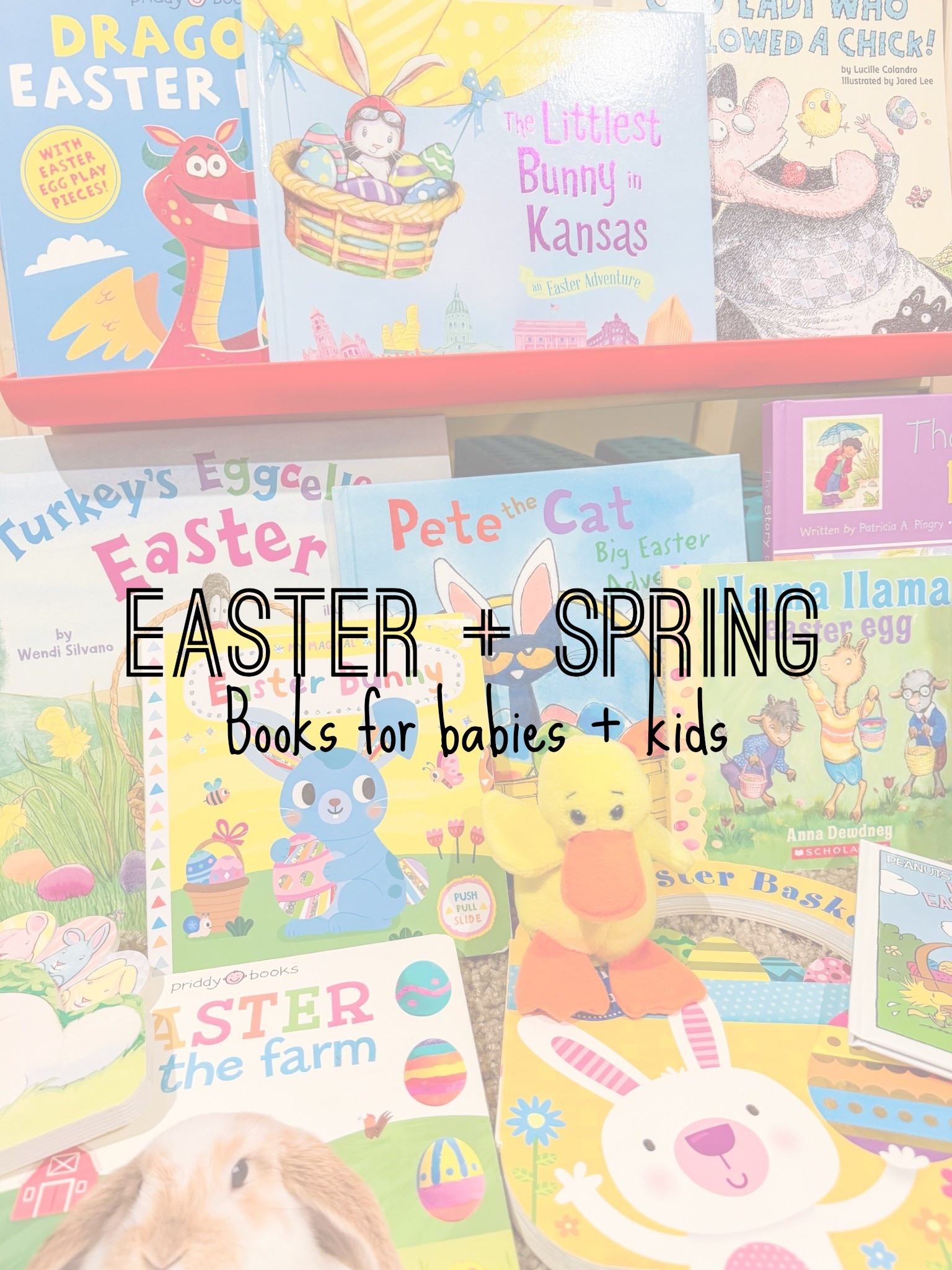 Sweet springtime and Easter books 🌸🐰📚