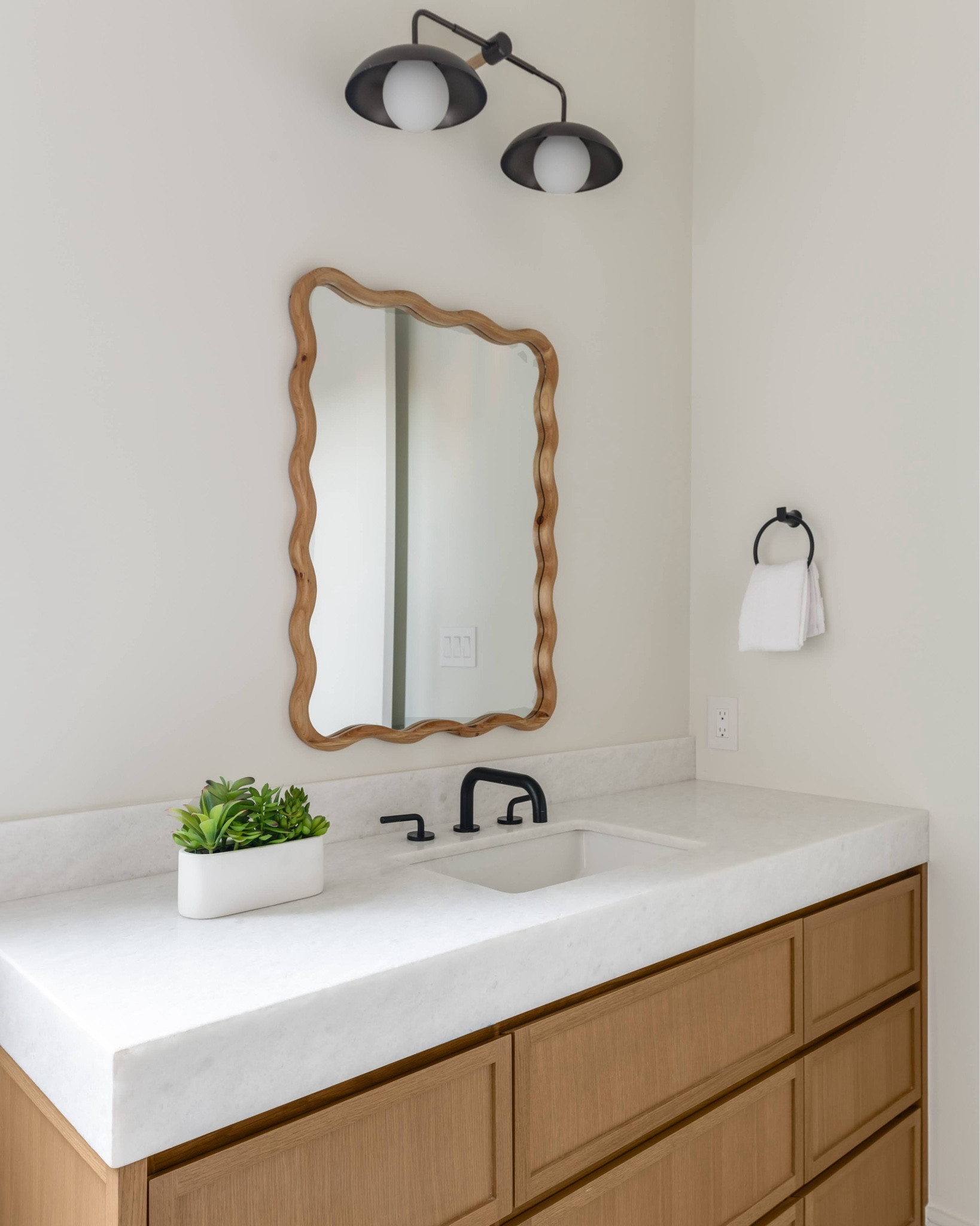 Boca Raton Guest Bathroom Selections 🪴

Double Sconce: Worley’s Lighting
Boone Double Sconce w/ Walnut Wood & Matte Black Metal

Shower Wall Tile: Taxila Stone
Calacatta Viola Tile (12x24) 1cm Honed 

#LTKHome #LTKOver40 #LTKU