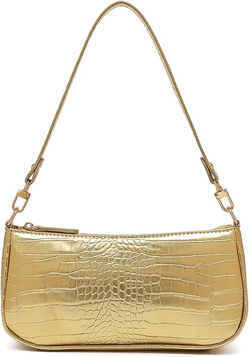 Barabum Retro Classic Clutch Shoulder Tote HandBag with Zipper Closure Purse for Women | Amazon (US)