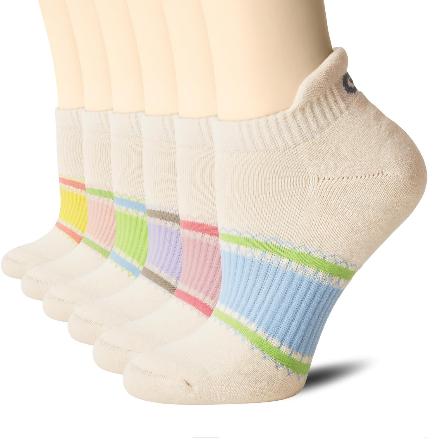 CS CELERSPORT 6 Pairs Ankle Athletic Running Socks Low Cut Sports Tab Socks for Men and Women | Amazon (US)