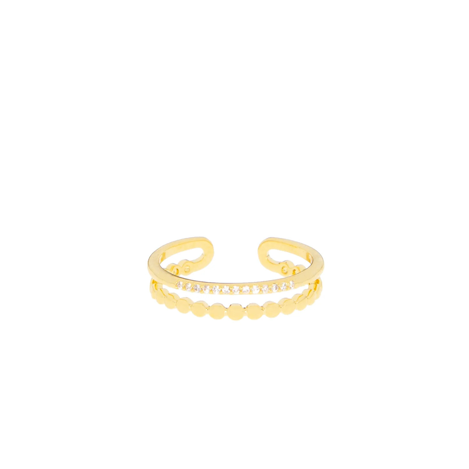 arielle adjustable ring Gold | Marlyn Schiff