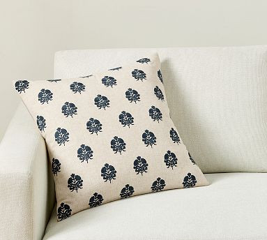 Mila Embroidered Pillow | Pottery Barn (US)