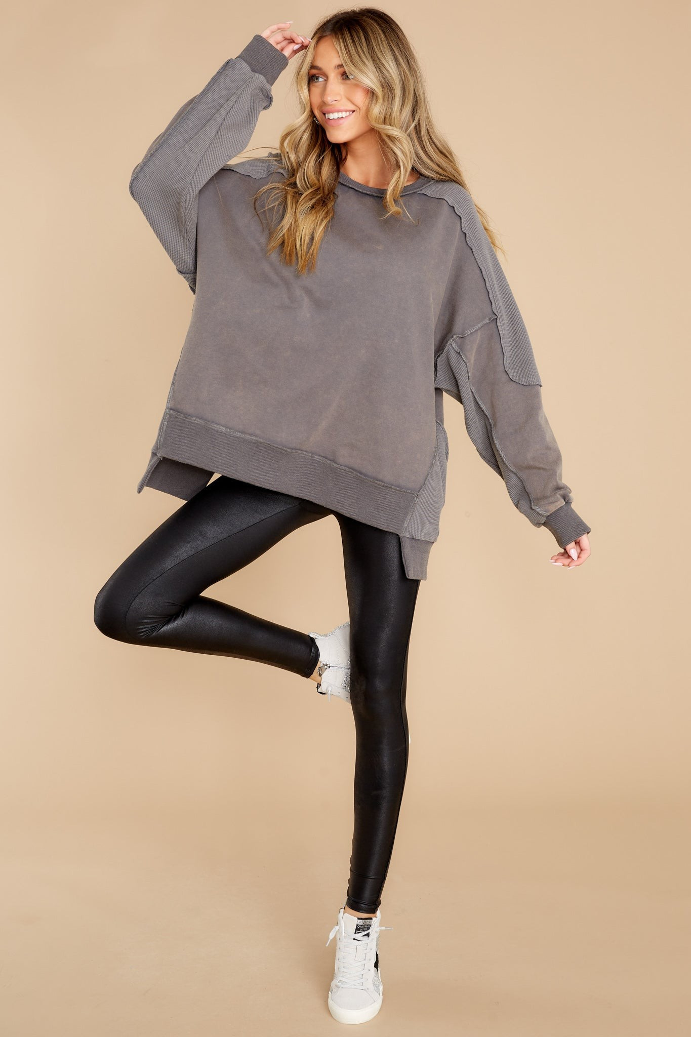 I Can Explain Grey Sweatshirt | Red Dress 