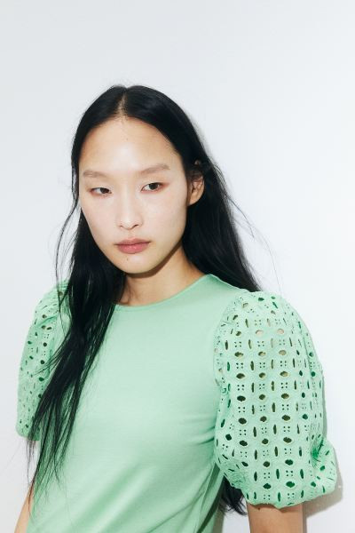 Puff-sleeved Top | H&M (US + CA)