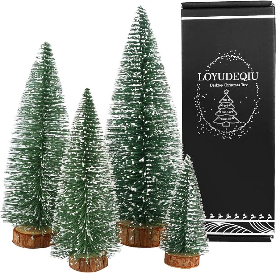 Desktop Miniature Pine Tree Tabletop Christmas Tree Small Pine Tree Decor Christmas Tree Toppers | Amazon (US)