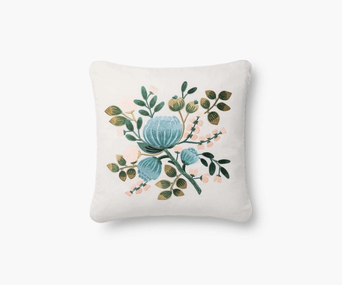 Botanical Embroidered Pillow | Rifle Paper Co.