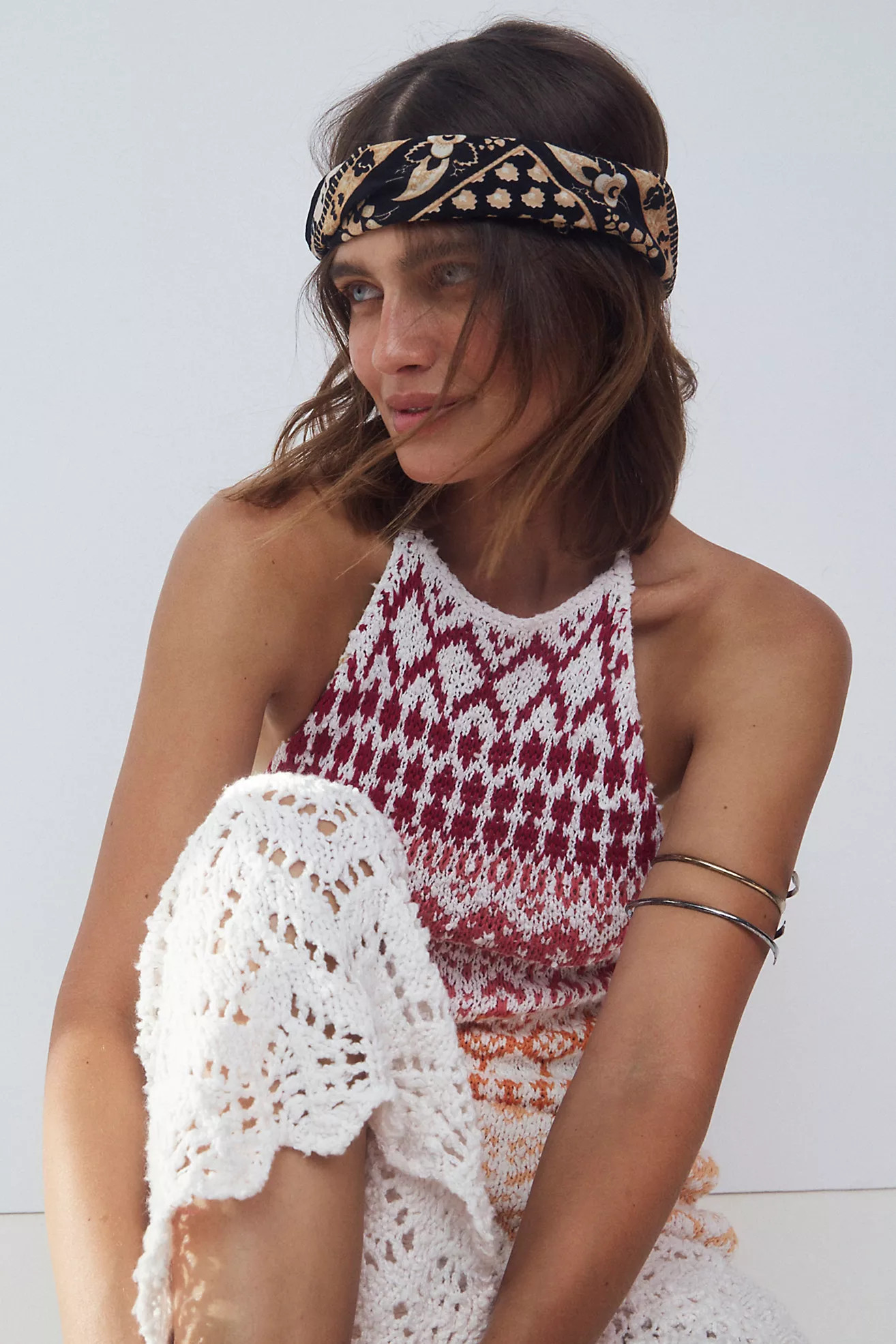 Lotus Paisley Print Bandana | Free People (Global - UK&FR Excluded)
