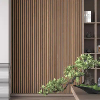 106" x 24" Flexible Fluted Semi-Circle Wood Shiplap Wood Wall Paneling, 3D Wall Paneling For Inte... | Wayfair North America