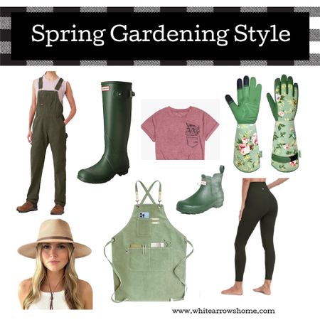 Spring Gardening Style Gardening gloves, aprons, overalls, boots, hat #garden #LTKgarden #LTKspringstyle #spring #springstyle

#LTKSeasonal #LTKhome