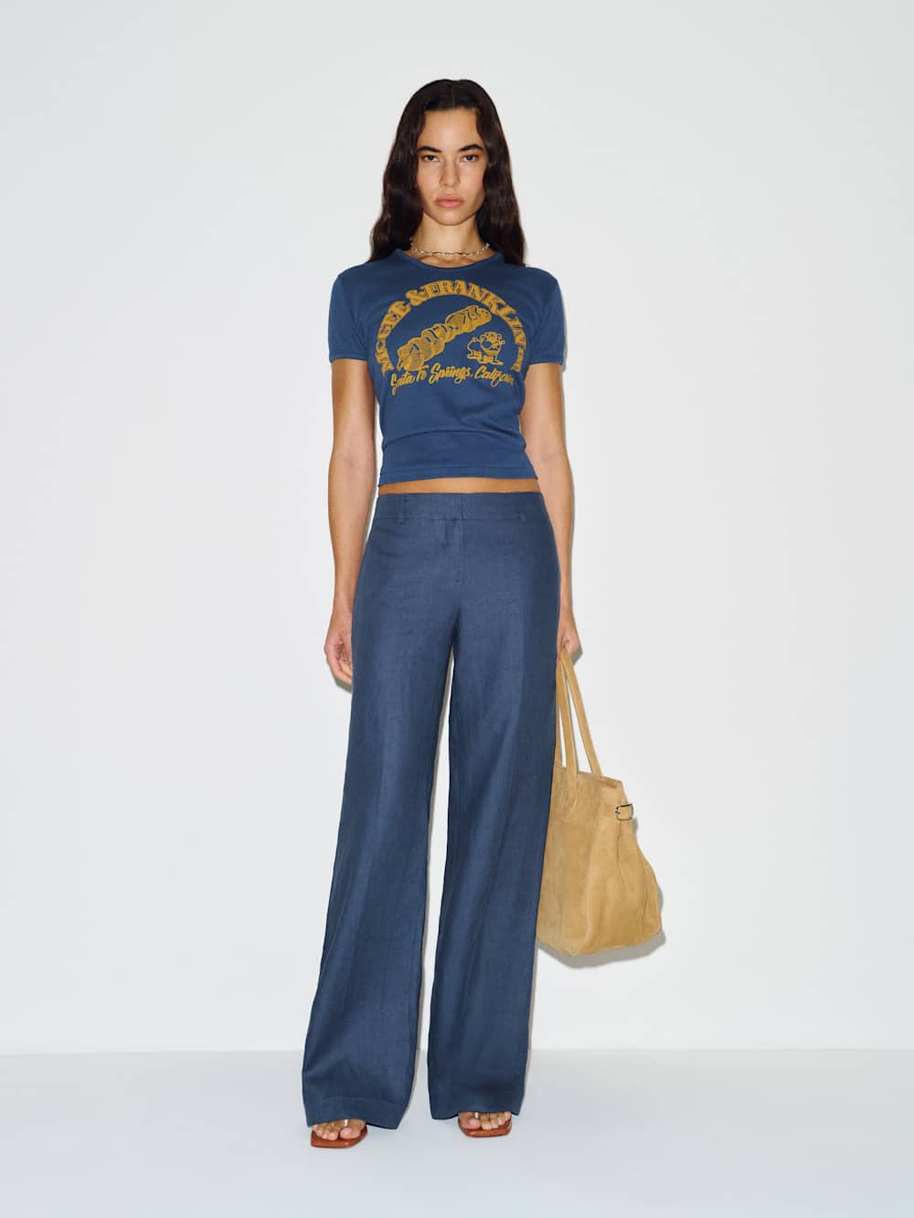 Gisele Low Rise Linen Pant | Reformation (Global)